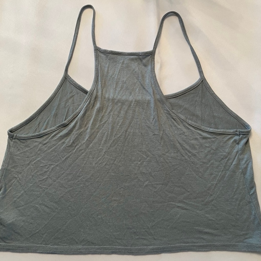 Super hot cropped tank in blue/gray - Picture 1 of 2
